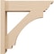 Ekena Millwork 5 1/2-in W x 12-in D x 16-in H Imperial Trad Rough Cedar Woodgrain TimberThane Outlooker, Primed Tan OUTUR055X12X16IMP04RCPR - alternate 3